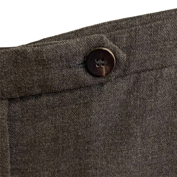 029 30 Armani Collezioni Dress Pants Suit Pants Straight Wool Zip Pockets pleat - Picture 3 of 7